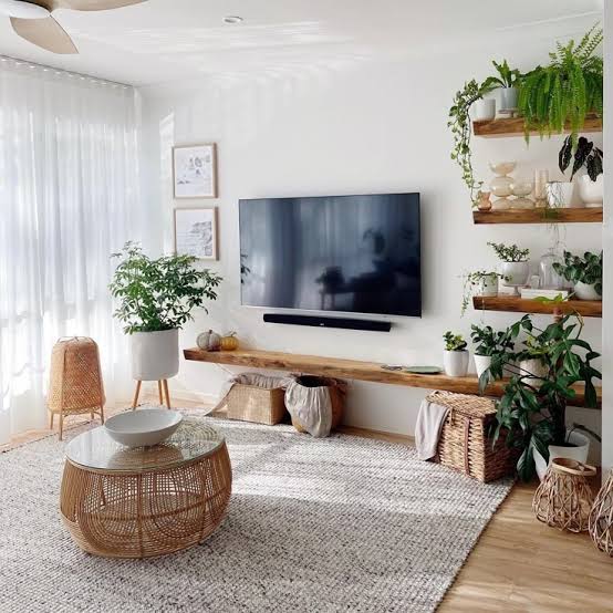 ایده دکور tv wall
