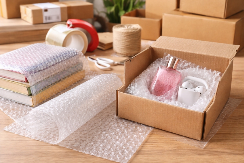 استفاده از نایلون حباب دار